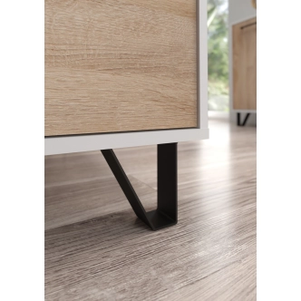 Předsíň PRUDHOE, bílá/dub sonoma, 5 let záruka