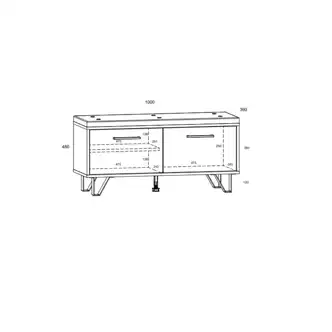 Předsíň PRUDHOE, craft zlatý/craft bílý