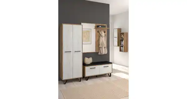 Předsíň PRUDHOE, craft zlatý/craft bílý