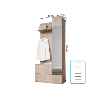 Předsíň RAMSES, dub sonoma