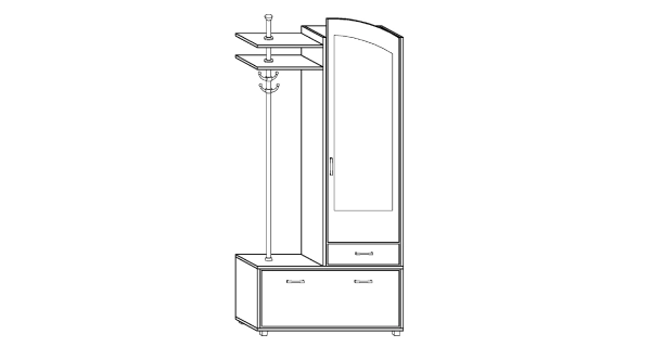 Předsíň ROWLEY, olše, 5 let záruka