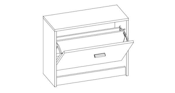 Předsíň SALEM, ořech/white pine DOPRODEJ