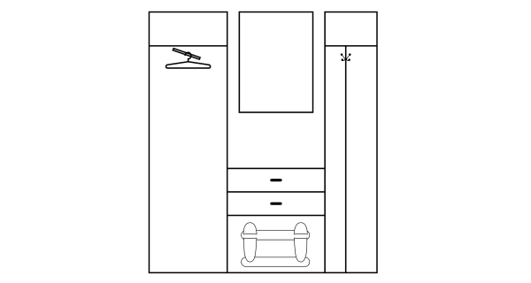 Předsíň TANKERTON, 5 let záruka, dub sonoma