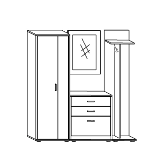 Předsíň TANKERTON, craft tobaco, 5 let záruka