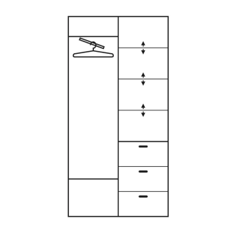 Předsíň URUNGA 2D40, olše, 5 let záruka