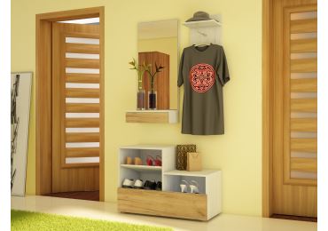 Předsíň XIVA, craft bílý/craft zlatý