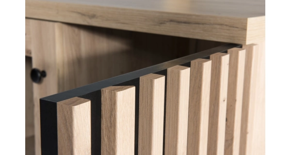 Předsíňová sestava FRAGILIS, dub artisan/černá