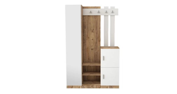 Předsíňová stěna APETTITA 113 cm, atlantská borovice/bílá