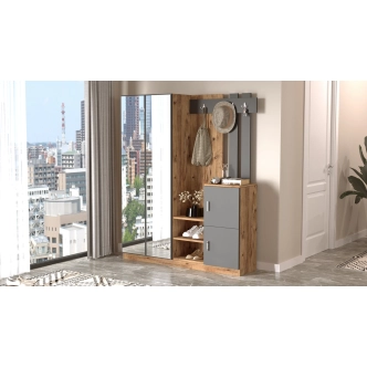 Předsíňová stěna APETTITA 147 cm, atlantská borovice/antracit