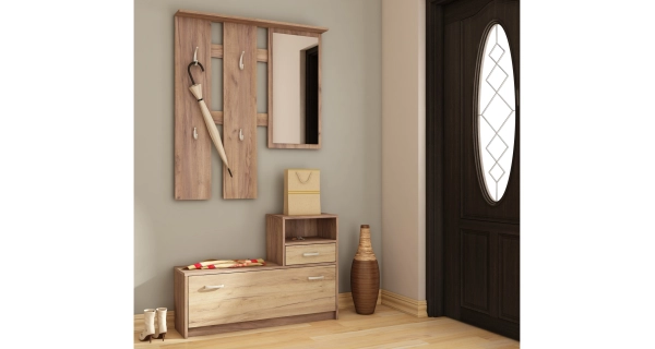 Předsíňová stěna ARARIA, craft tobaco/craft zlatý, 5 let záruka