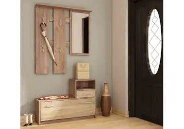 Předsíňová stěna ARARIA, craft tobaco/craft zlatý