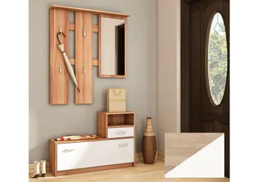 Předsíňová stěna ARARIA, dub sonoma/bílá