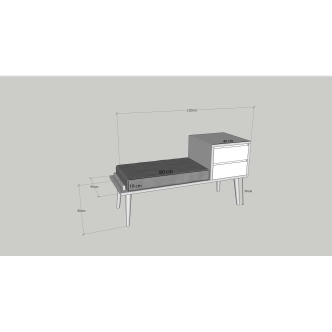 Předsíňová stěna ASHLEY, vlašský ořech/antracit