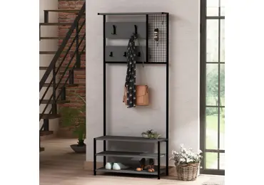 Předsíňová stěna CABIRI, antracit/černá