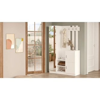 Předsíňová stěna CENVER 1, bílá