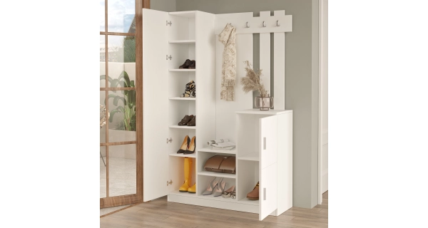 Předsíňová stěna CENVER 1, bílá