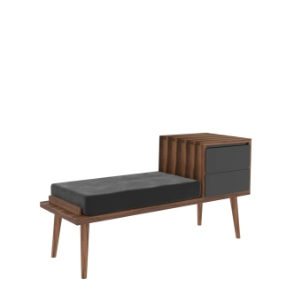 Předsíňová stěna CLEA, vlašský ořech/antracit