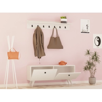 Předsíňová stěna COCO, bílá