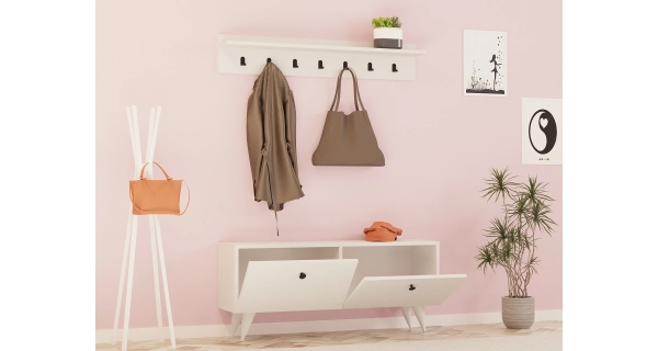 Předsíňová stěna COCO, bílá