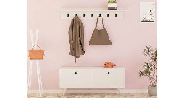 Předsíňová stěna COCO, bílá