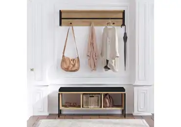 Předsíňová stěna CORDOBA, dub/černá