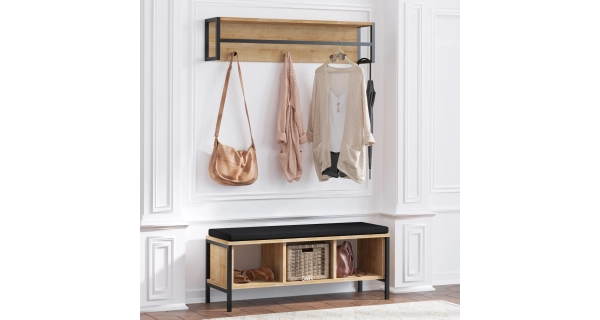 Předsíňová stěna CORDOBA, dub/černá