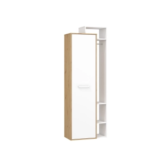 Předsíňová stěna DORINDA I, dub artisan/bílá, 5 let záruka