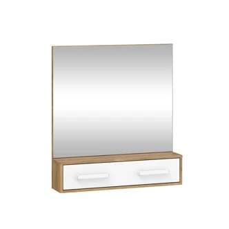 Předsíňová stěna DORINDA I, dub burgundský/bílá