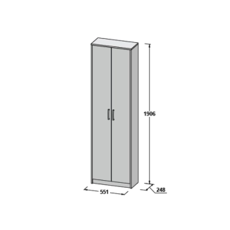 Předsíňová stěna DUNANUEJ 1, dub sonoma, 5 let záruka