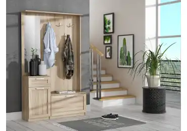 Předsíňová stěna DUNANUEJ 2, dub sonoma