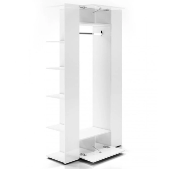 Předsíňová stěna GANGKHAR, bílá/bílý lesk