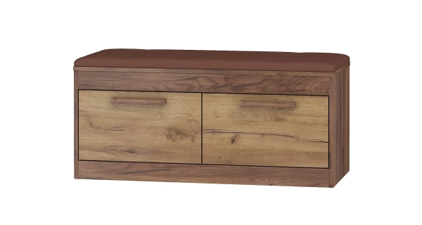 Předsíňová stěna GATTON 1, craft tobaco/craft zlatý