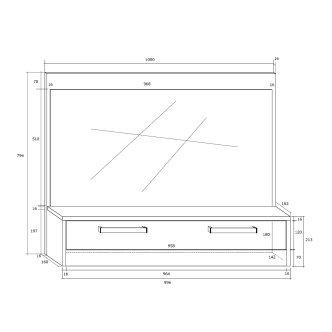 Předsíňová stěna GATTON 1, dub sonoma/bílý lesk, 5 let záruka