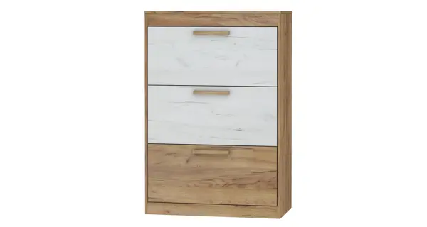 Předsíňová stěna GATTON 2, craft zlatý/craft bílý