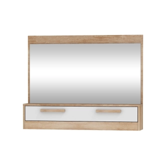 Předsíňová stěna GATTON 2, dub sonoma/bílý lesk, 5 let záruka