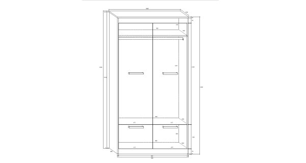 Předsíňová stěna GATTON 2, dub sonoma/bílý lesk, 5 let záruka