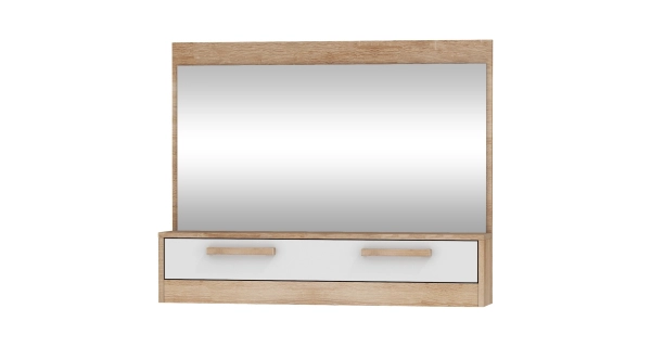 Předsíňová stěna GATTON 2, dub sonoma/bílý lesk