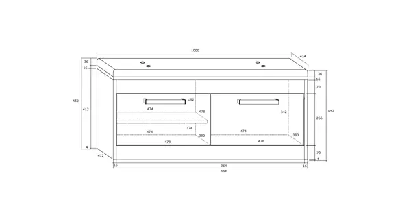 Předsíňová stěna GATTON 2, dub sonoma/bílý lesk