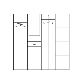 Předsíňová stěna GAWLER, dub sonoma/dub sonoma tmavý