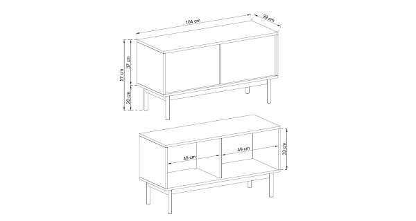 Předsíňová stěna HANTEC 104, jackson hickory/grafit DOPRODEJ