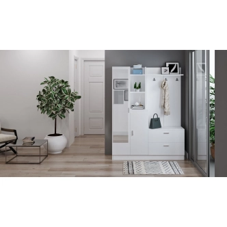 Předsíňová stěna JERMOR, bílá