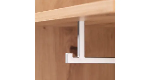 Předsíňová stěna MAGADAN se skříní, bílá/zlatý dub