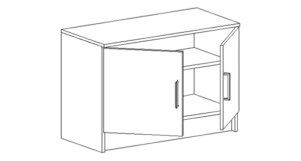 Předsíňová stěna MARIANA, dub artisan/bílá