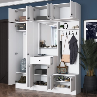 Předsíňová stěna MONTIRA 1, bílá