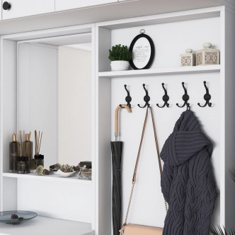 Předsíňová stěna MONTIRA 1, bílá