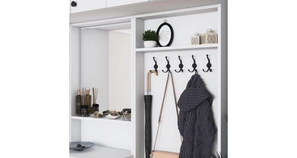 Předsíňová stěna MONTIRA 1, bílá