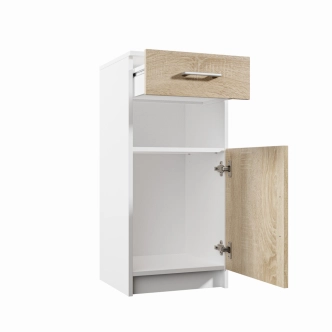 Předsíňová stěna NEJBY MARIANA, bílá/dub sonoma