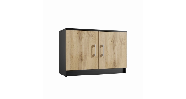 Předsíňová stěna NEJBY MARIANA, černá/dub wotan