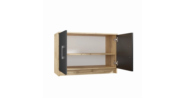 Předsíňová stěna NEJBY MARIANA, dub wotan/černá