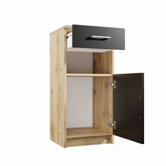 Předsíňová stěna NEJBY MARIANA, dub wotan/černá